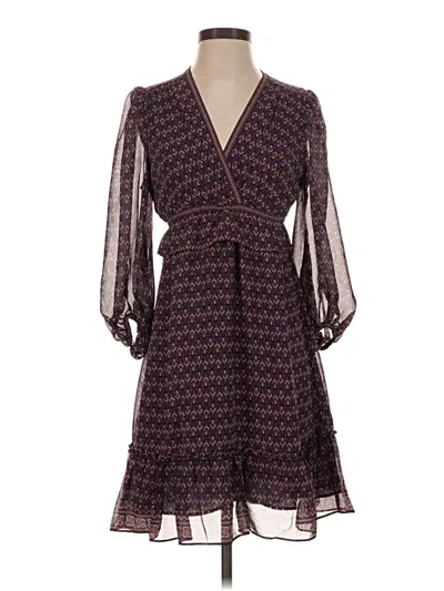 Pre-owned Max Studio Casual Dress In Burgundy