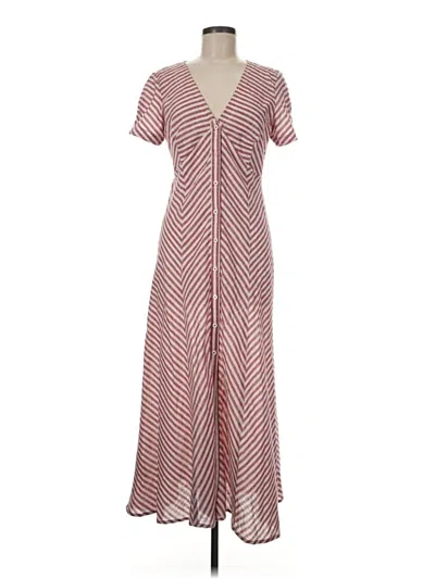Pre-owned Max Studio Casual Dress In Burgundy