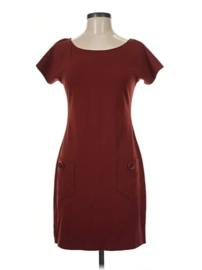 Pre-owned Max Studio Casual Dress In Burgundy
