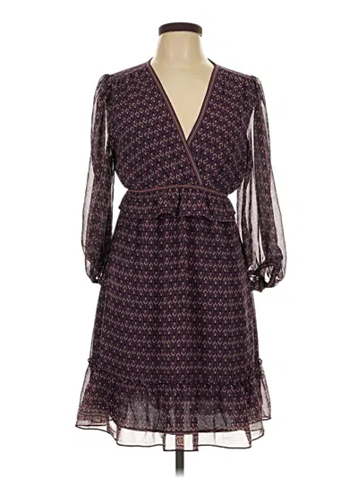 Pre-owned Max Studio Casual Dress In Burgundy