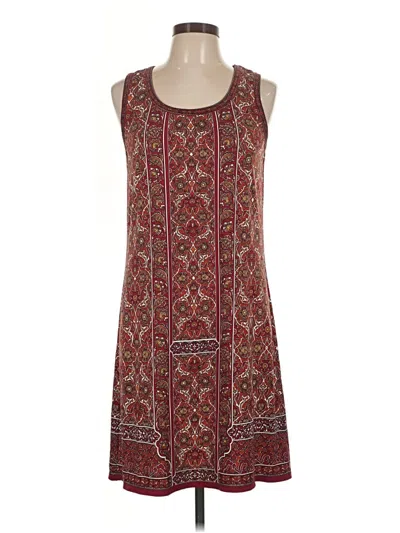 Pre-owned Max Studio Casual Dress In Burgundy