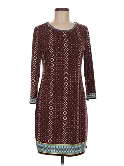 Pre-owned Max Studio Casual Dress In Burgundy