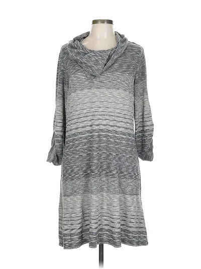Pre-owned Max Studio Casual Dress In Gray