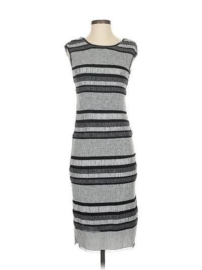 Pre-owned Max Studio Casual Dress In Gray