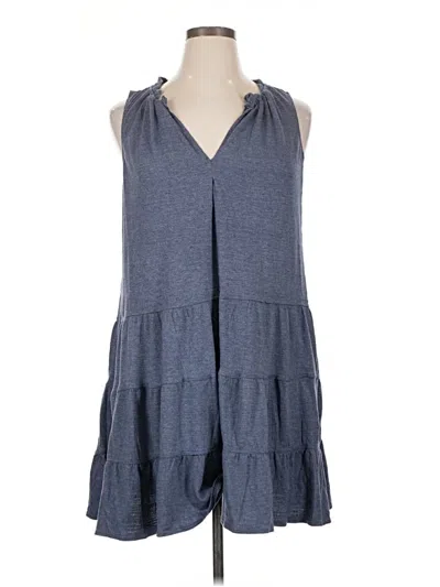 Pre-owned Max Studio Casual Dress In Gray