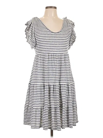 Pre-owned Max Studio Casual Dress In Gray
