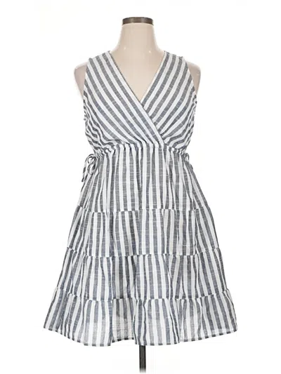 Pre-owned Max Studio Casual Dress In Gray