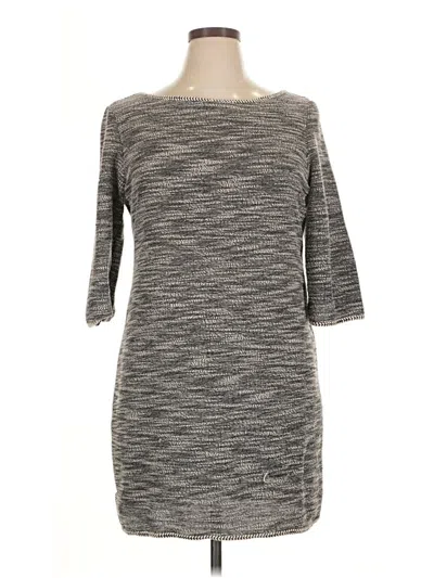 Pre-owned Max Studio Casual Dress In Gray