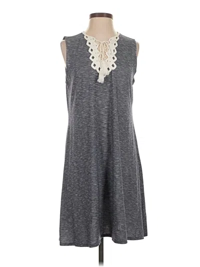 Pre-owned Max Studio Casual Dress In Gray