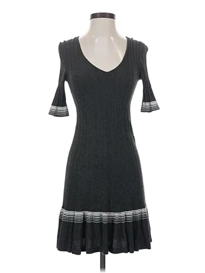 Pre-owned Max Studio Casual Dress In Gray