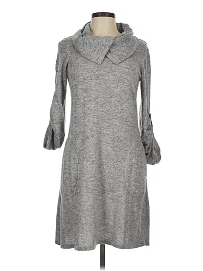 Pre-owned Max Studio Casual Dress In Gray