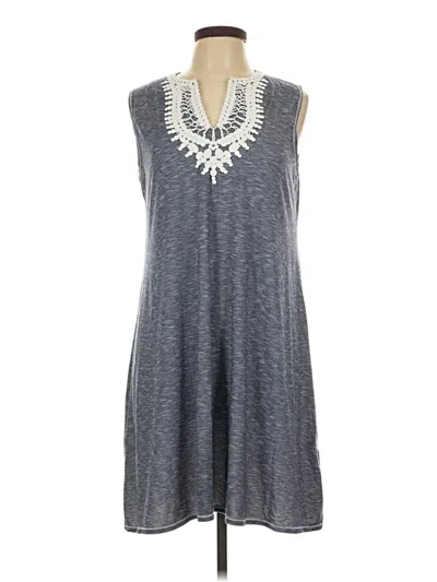 Pre-owned Max Studio Casual Dress In Gray