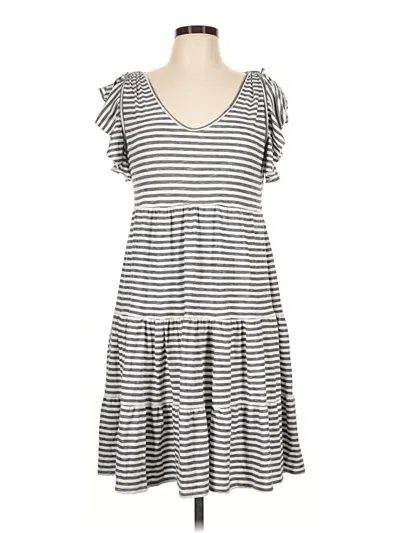Pre-owned Max Studio Casual Dress In Gray