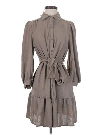 Pre-owned Max Studio Casual Dress In Gray