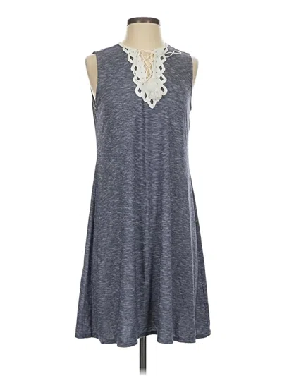 Pre-owned Max Studio Casual Dress In Gray