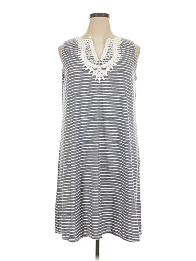 Pre-owned Max Studio Casual Dress In Gray