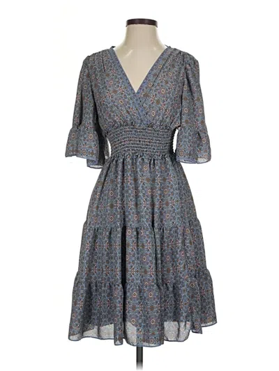 Pre-owned Max Studio Casual Dress In Gray