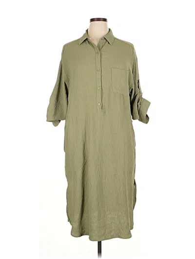 Pre-owned Max Studio Casual Dress In Green