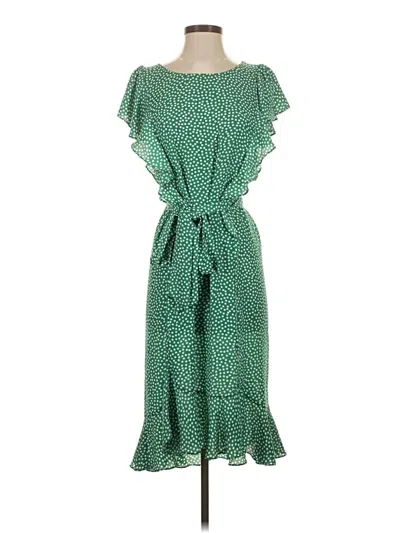 Pre-owned Max Studio Casual Dress In Green