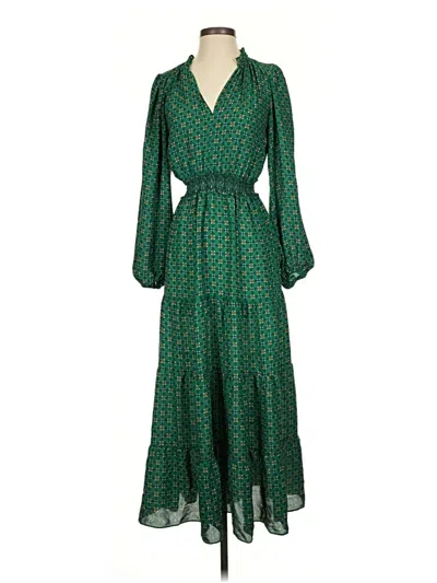 Pre-owned Max Studio Casual Dress In Green