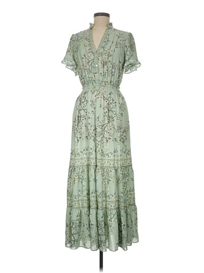 Pre-owned Max Studio Casual Dress In Green