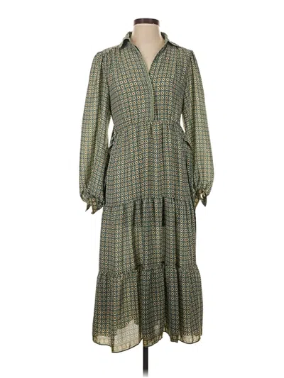 Pre-owned Max Studio Casual Dress In Green