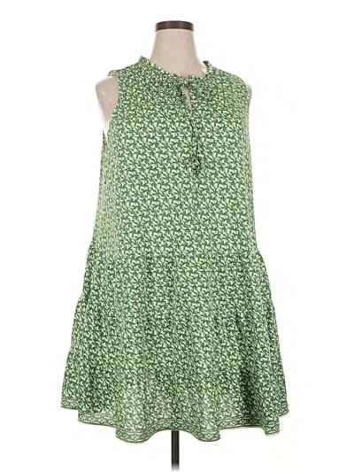 Pre-owned Max Studio Casual Dress In Green