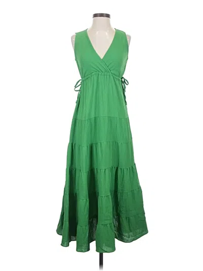 Pre-owned Max Studio Casual Dress In Green