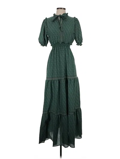 Pre-owned Max Studio Casual Dress In Green