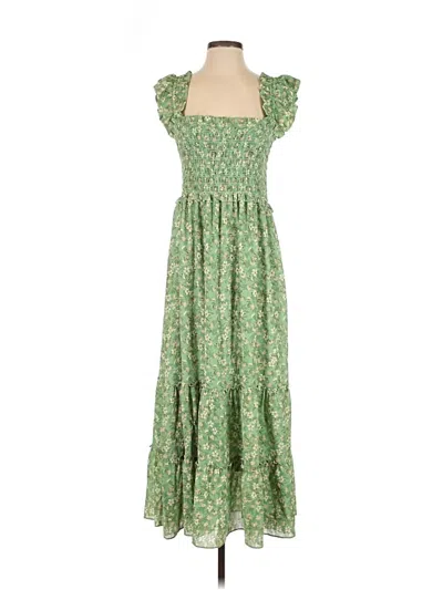 Pre-owned Max Studio Casual Dress In Green