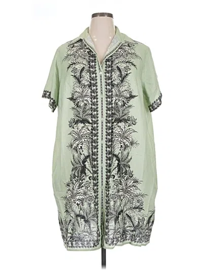 Max Studio Casual Dress In Green