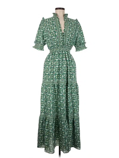Pre-owned Max Studio Casual Dress In Green