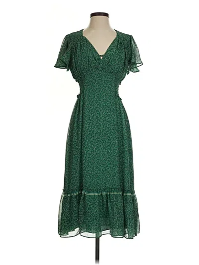 Pre-owned Max Studio Casual Dress In Green