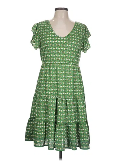 Pre-owned Max Studio Casual Dress In Green