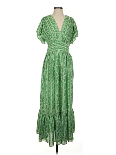 Pre-owned Max Studio Casual Dress In Green