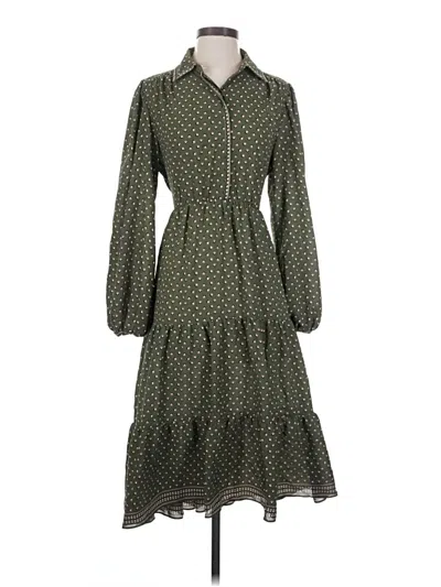 Pre-owned Max Studio Casual Dress In Green