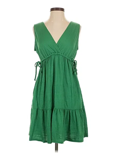 Pre-owned Max Studio Casual Dress In Green