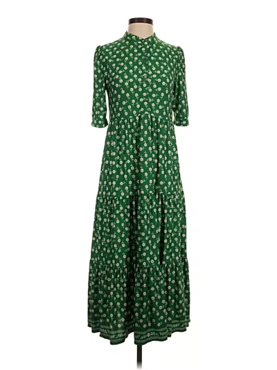 Pre-owned Max Studio Casual Dress In Green