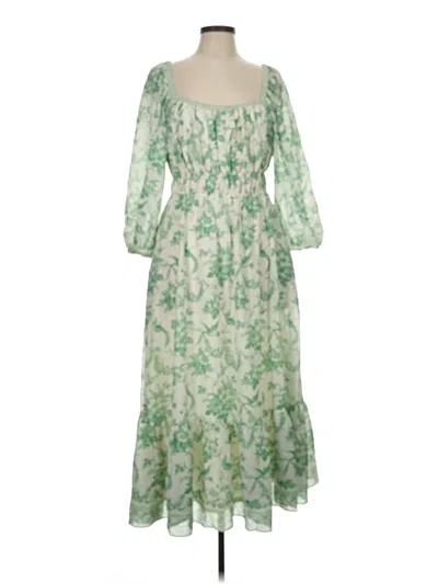 Pre-owned Max Studio Casual Dress In Green