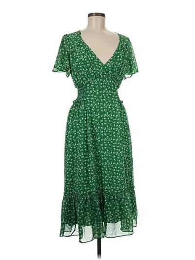 Pre-owned Max Studio Casual Dress In Green