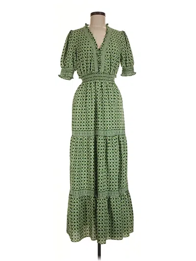 Pre-owned Max Studio Casual Dress In Green