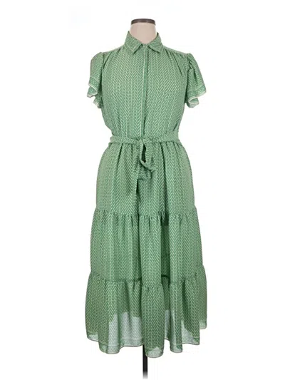 Pre-owned Max Studio Casual Dress In Green