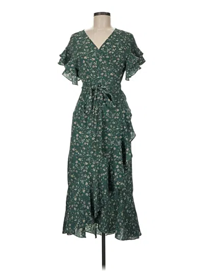 Pre-owned Max Studio Casual Dress In Green