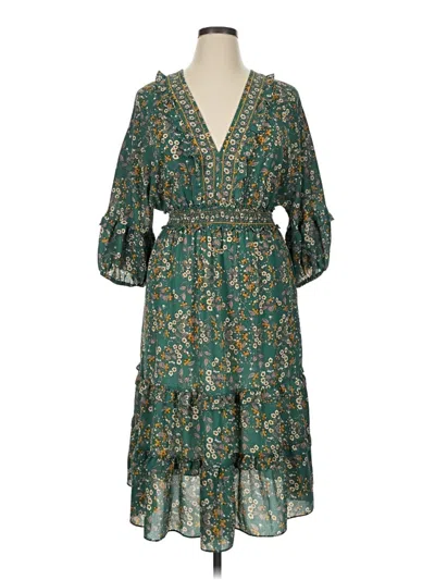 Pre-owned Max Studio Casual Dress In Green