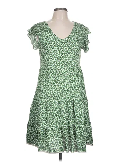 Pre-owned Max Studio Casual Dress In Green