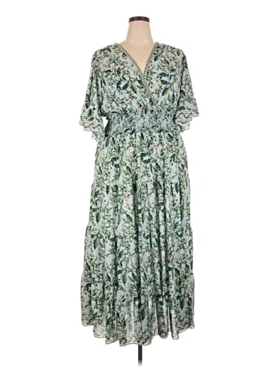 Pre-owned Max Studio Casual Dress In Green