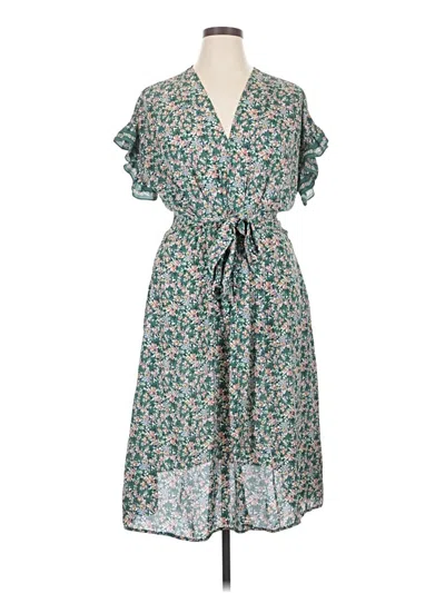 Pre-owned Max Studio Casual Dress In Green