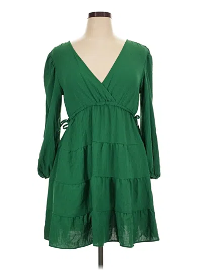 Pre-owned Max Studio Casual Dress In Green
