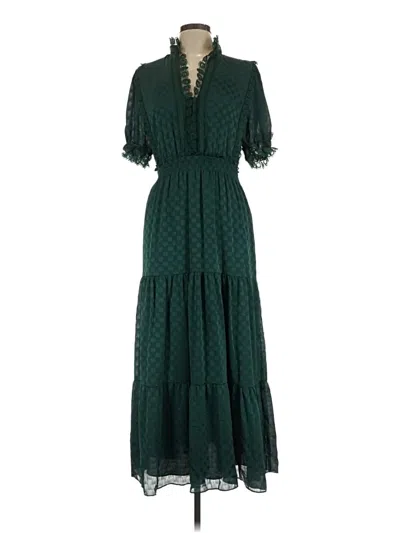 Pre-owned Max Studio Casual Dress In Green