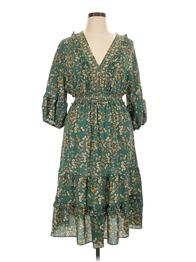 Pre-owned Max Studio Casual Dress In Green